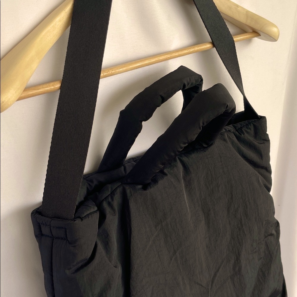 Puffy Black Tote Bag